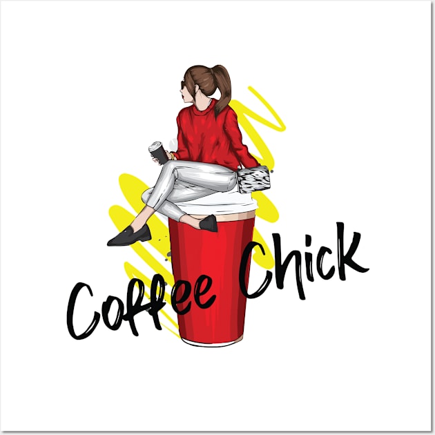 Coffee Chick Wall Art by FSU Originals 